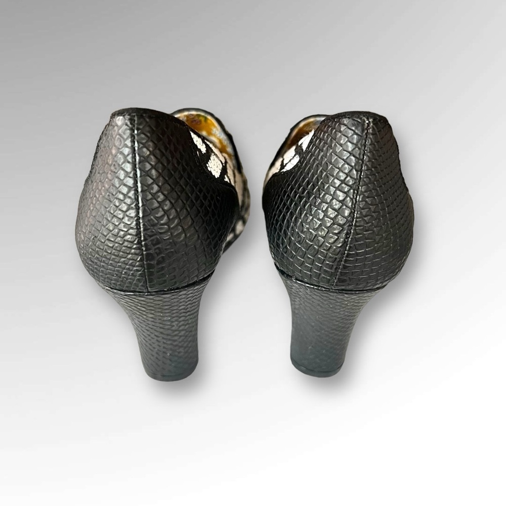 Ruby Shoo Kaylee Black & White Patterned Heels. - image 4